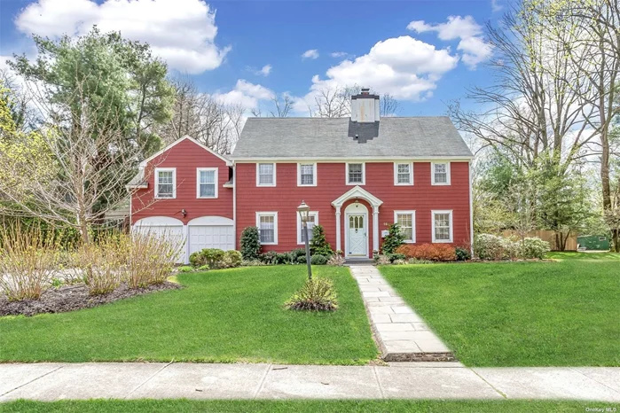 Timeless beauty and classic architectural detail flourish in this sun-streamed center hall Colonial on a prime Port Washington Estates street. Gracious and inviting rooms offer exceptional scale and glorious views of the gardens, bringing the outside in. Warm living room with wood-burning fireplace, grand formal dining room, chef&rsquo;s kitchen with oversized island, Wolf appliance suite and adjoining breakfast room. Mud room and powder. Primary suite with vaulted ceilings, 2 walk-in closets and spa bath, 3 bedrooms and 2 additional full baths on the second floor. Walk-up third floor with home office, storage and full bath. Basement with laundry, storage and recreation room with fireplace. Att 2 car garage, in-ground sprinklers and so much more. Beach and mooring with applicable fees. All set on a gorgeous shy half acre property, with lush perennial landscaping and in-ground heated pool, you&rsquo;ll never want to leave this incredibly happy and special home!