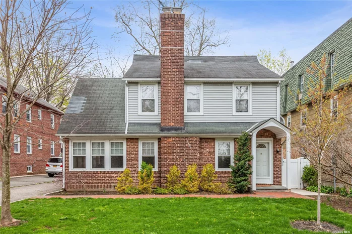 Great Neck. Welcome to this lovely sun drenched colonial in the Village of Thomaston. Enter the French doors to the charming living room with wood burning fire place. Follow the sunshine, coming from the wall of windows, to the adjacent den. Formal dining room, great for entertaining, flows into the bright kitchen with picture windows for a beautiful view of the plush fenced in backyard. Guest bath off of the kitchen completes the first level. Head upstairs to find 3 spacious bedrooms. Master bedroom has a separate space for an office, sitting room or huge closet. Conveniently located near parks, shopping and Long Island Railroad.