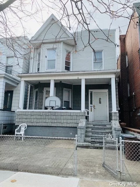 Huge Detached 2 Dwelling With Share Driveway. 2 Parking Spots In The Back, Location In The Heart Of Maspeth. Convenient Location, 1 Block From Shops, Restaurants, Q 58/Q 59 Bus Stop, Supermarkets.