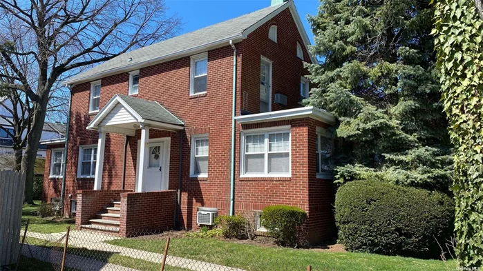 Welcome to this classic brick Colonial located in the desirable Weeks Woodland section of Bayside. The first floor features a comfortable living room with fireplace and adjoining den or sitting area, a formal dining room, spacious kitchen, rear sun porch and half bath. The second floor has 3 Bedroom & 2 baths one of which is ensuite in the master BR. The finished basement with high ceilings offers many options for the new owner. Situated on an oversized lot this property affords the option for expansion if desired & is being sold in AS IS Condition. Although the location is very convenient for shopping, transportation & restaurants it is very quiet street. This is an exceptional opportunity in an ideal location!