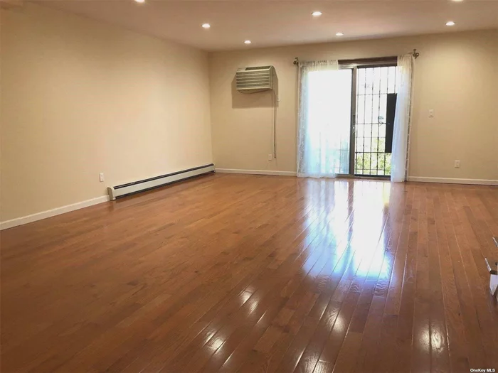 Located on middle village, between 85th St & 60Rd Nearby quiet tree lined block Walking distance to Queens Center Mall 8 mins from the R&M on Woodhaven Blvd * 2mins to Bus. Newly Renovated 3Bedroom 1.5 Bath Duplex, beautiful oak floor throughout the unit. 1st level Large living room, separate eat-in kitchen, half bath and bigger terraces & 1 real balcony . 2nd level- 2 King size bedrooms, 1 queen size Br and a full size bathroom. Many Closets Parking negotiable.