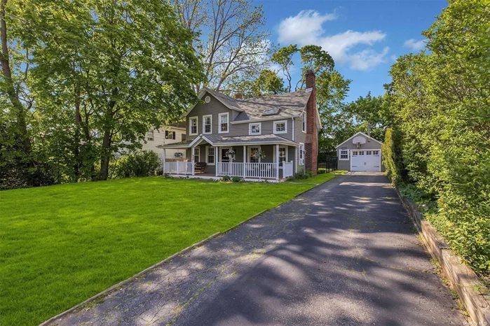 *Charming Updated Colonial with beautiful appointments inside and out. Wide Plank oak floors, Delightful front porch , huge sunlit kitchen with beams and stainless steel appliances. Spacious fenced yard with trex deck, ...... Vintage Cabin/Studio dating back to the 1800&rsquo;s. Newly sided porch and siding. Near Chelsea Mansion and Muttontown Preserve! Won&rsquo;t Last!