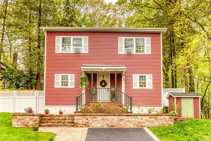 Absolutely Charming Saltbox Colonial! Completely Renovated to the Studs in 2020! Walk in to an Oversized Entry/Den and 1st Floor that Boasts 9&rsquo; Ceilings, Beautiful Top of the Line Laminate Floors, & Wood Beams! Featuring a Brand New Kit w/Oak Cabinets, Quartz Counters, Custom Backsplash, & Stainless Steel Appls! All Leading to a Nice Sized Dining Area, Living Room w/Original Brick Fplc, & Custom Bathroom w/Granite Vanity & Beautiful Custom Tiled Shower! 2nd Floor Has 3 Bedrooms & Additional Bonus Room. This Home Has Brand New Windows, Roof, Siding, Heat, Hot Water Heater, 200 Amp Electric, AC Units, & More! This Home is Perfect for Your Summer BBQs! Fully Fenced & Cleared Yard with Brand New Fencing, Large Deck, Custom Paved Walkways, Patios, Driveway, Retaining Wall Planters & Area for Extra Parking! Extremely Low Taxes. Sit on Your Front Porch and Enjoy the Peace and Quiet as You Are at the End of a Dead End Street Bordering Oak Hills Estates! Welcome Home!