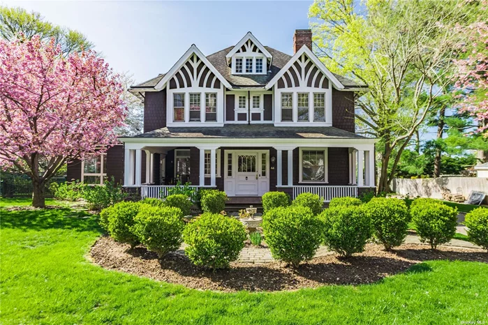 One of the grandest homes in Nassau County is now for sale. Built in 1897 and located on the renowned Doctors Row of beautiful homes this 5 bedroom , 3.5 bath home is from another l era. It has a very large kitchen, a butler&rsquo;s pantry, a family room, a dining room, a living room, a den, and a sitting room with a fireplace and front and back staircases. This is a rare opportunity. You might recognize this home from commercials such as American Express, ESPN, Guinness, and others.