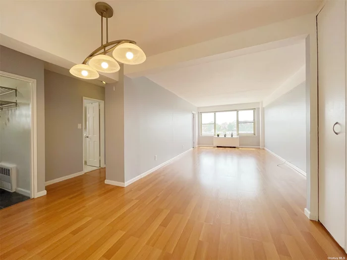 Location! Cozy Two Bedroom Co-op in the center of Forest Hills, Facing South w. Natural Light, Updated Kitchen. * 24 Hr. Doorman. * Sublet after Two years. * Laundry Room on Each Floor. * Community Room. Steps From 71st Continental, EFMR Express/Local Trains, L.I.R.R., Austin St. Shopping, Famous Restaurant Row, Health Clubs, Supermarkets, Banks, Library, Post Office, Movie Theatre, Park...etc * Terrace on 18th Floor. * Basement Parking Available. * Co-op Board Approval Needed. * Cat Friendly (Sorry, No Dogs).