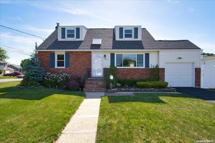 Just Walk Right In and Unpack! This Beautiful Center Hall Cape Cod is on a 60 x 100 corner property. Featured 4Brs, 3Bth, 1st Flr: Formal Dining Rm, Living Room , Bedroom, Eat-in-Kitchen, gas stove, with entrance to Backyard. 2nd Flr: 3 Bedrooms with Full Bath, Large Master Bedroom with walk-in-closet on second floor, Full Finished Basement,  Family Room, Office, Full Bathroom and Cabinets for storage. Gas Heat,  200 Amp/Sub, 1 car Garage, in-ground Sprinklers, PVC Fence around property.