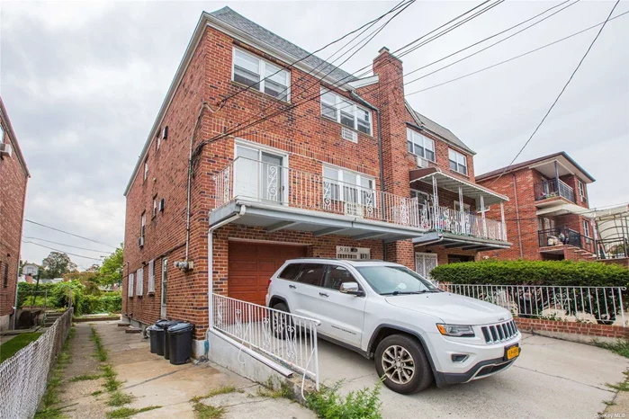 Brick semi- detach Two Family house in Heart Of Elmhurst. Large building size with 22 wide, Each floor Approx 1200 sqft. Close To Supermarket, Close by To Train, School And Park.