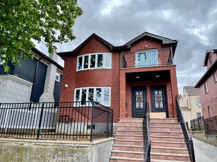 2021 Brand New Legal Brick 2 Dwelling. Each Floor Is 1374 Sq Ft. Total 4041 Sq Ft, The Building Uses High Quality Materials And Beautiful Work. Central Heat And Central Air Conditions. Many Parking Including Private Driveway And One Garage.