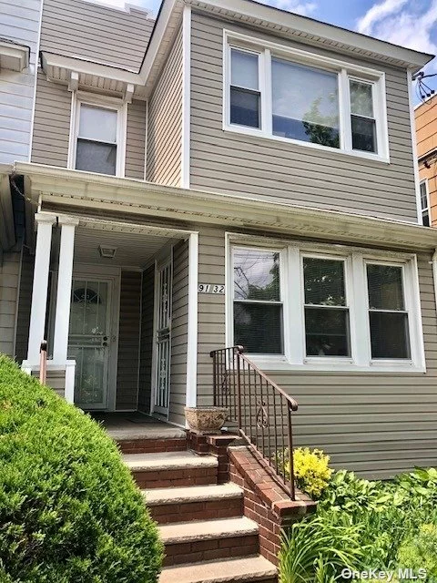 Lovely semi detached legal 2 family home with front private entrance to both apartments. Backstair case from 2nd floor and 1st floor units to side driveway and basement. New siding, roof, windows and gas heat.  Spacious and bright apartments.