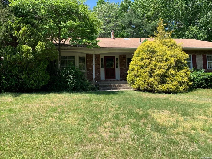 Classic Ranch on side street. Cold Spring Harbor School District, West Side Elementary Blue Ribbon School. Make this spacious 4 bedroom, 2.5 bathroom, one level house your dream home! Inground pool with newer liner, pump and filter. Tremendous potential! Incorporated Village of Laurel Hollow - residents only beach, dock and mooring (fee) Private Police included in Village tax. 2.7 miles to LIRR. Home is being sold as is.