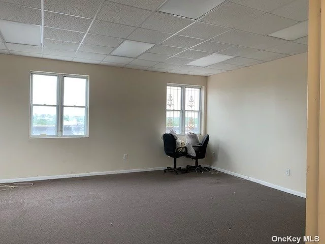 Second floor office for rent, with one private bathroom. Utility included in rent price. Heating and Air-conditioning included. Walk-up to second floor. SUite #3 also available, larger unit.  1-2yr lease term