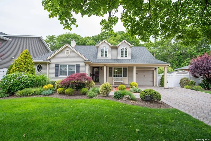 Updated Colonial that borders Massapequa Park Preserve. Updated eat-in-kitchen with granite countertops and walk-in pantry. Living room with fireplace and bar area. Full glass private sunroom with sliding glass doors to your private deck and in ground pool. Large master bedroom plus two guest bedrooms. One car garage, manicured landscaping and fully fenced backyard. This home is in move in condition and ready to go!