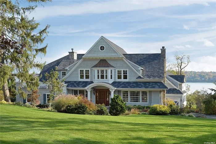 Endless Views: Offering Tantalizing Water Views, This Magnificent Custom-Built 6 Bedroom Shingle-Style Home With Pool Was Designed To Capitalize On Its Prime Location While Providing A Floor Plan And Amenities To Assure The Most Gracious And Comfortable Lifestyle. Right Of Way Allows Access To Beach.