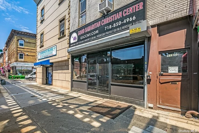 Income-producing multi-use building. 2000 SF store located on Jamaica Ave in a busy shopping district with 1180 SF usable finished basement with 2 1/2 bathrooms. 1st floor and Basement renovated approx. 5 years ago. Hardwood floors, CAC, and 2 half baths. 2 Four bedroom apartments occupied by tenants on a month-to-month basis. Zoning permits 2 additional apartments. When converted will increase income potential. Great investment, close to public transportation, shopping, restaurants, and entertainment.