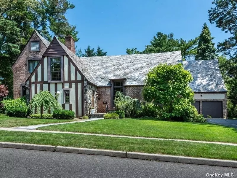 Sophisticated & elegant Tudor located in University Gardens is beautifully updated with architectural details throughout. Entry foyer leads to sun-drenched LR & DR, & EIK w/center Island & SS appliances. Steps up from the main living area is the primary suite with bath, WIC & separate space for office/den/nursery. 2nd level offers 2 large BRS & hall bath. The 4th BR w/ensuite is located on a separate wing accessed from back staircase off kitchen. Enjoy outdoor entertaining w/private landscaped yard, patio & community pool/tennis.