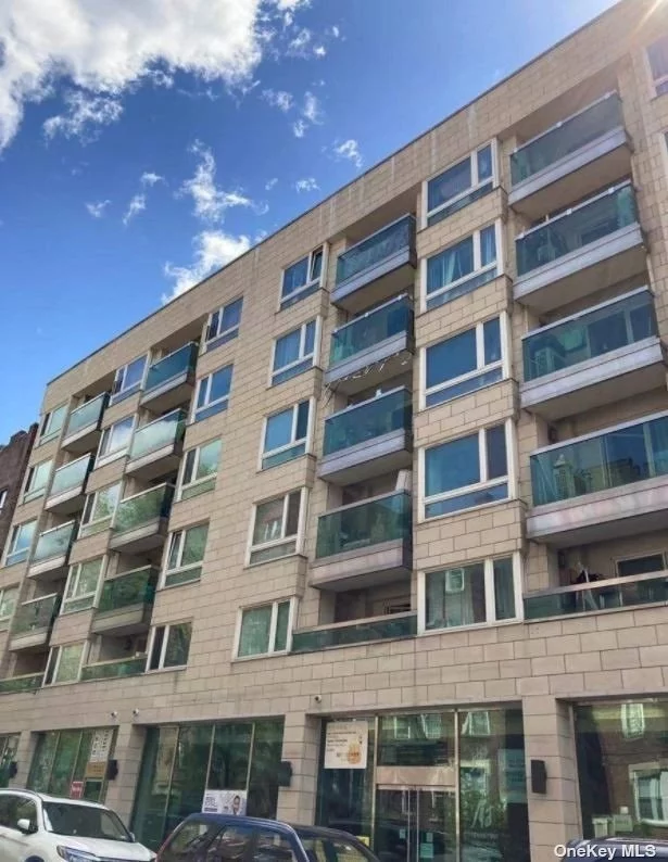 Flushing down town luxury condominium walk to Main Street, subway and L.I.R.R.. Huge duplex apartment converted to 3 bedrooms. Common charge includes everything except electricity.