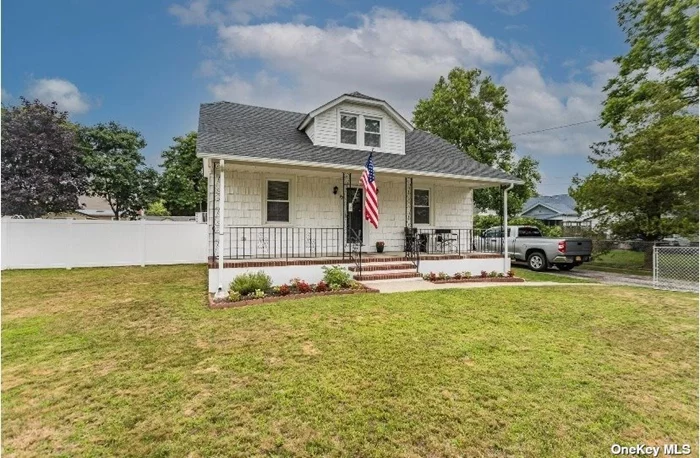 DON&rsquo;T MISS THIS OPPERTUNITY. BIG PERSONALITY! This adorable home is waiting for you to create this into your dream home and start living. Enter this sweet cape into a cozy and comfortable living area along side the dining space, that leads you to a a private kitchen . The cheerful kitchen is perfect to get down to business cooking. The bright sparkling main bath has been updated with beautiful tiles and delightful fixtures. Both bedrooms are cozy and comfortable on the second floor with the tird bedroom being the pass-through, or office. The carpet on the second floor is brand new.. The full basement can become whatever your imagination allows. The oversized property is fully fenced. Don&rsquo;t leave home without your check book! LOW LOW LOW TAXES!