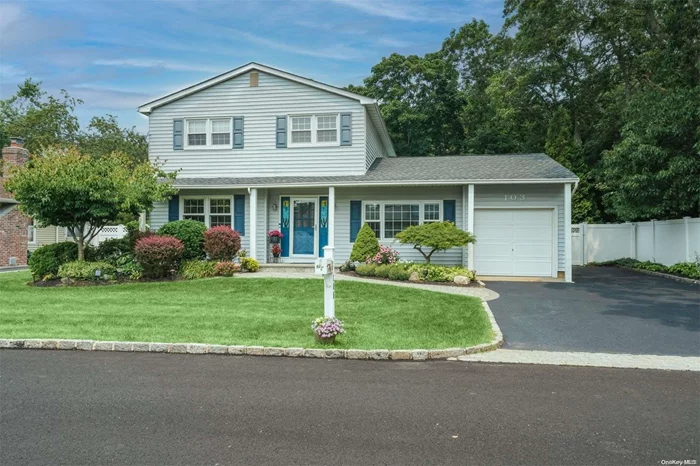 Immaculate Spinning Wheel Colonial, meticulously maintained, on a quiet cul-de-sac!! Enter the spacious foyer & take 2 steps down to the large living room on the right. There you have plenty of space to host special occasions. The lovely white kitchen boasts a granite countertop, stainless- steel appliances & hi-hats. The family room, behind the kitchen, has hardwood flooring & built-in surround sound system. Sliding door in the family room leads to a serene fenced garden. Sit down for meals with family & friends in the formal dining room just off the kitchen. The dining room also has hardwood flooring. Second floor has hardwood floors throughout. A solar tube bathes the 2nd floor foyer with natural light. After a long day, get pampered in the Jacuzzi tub.  Outside, enjoy the in-ground pool, lovely plantings, sunny patio & fenced private yard. Polaris pool vacuum system & Loop-Loc cover. Shed included. CAC w/ Hepa filter, 200 Amp elec, sprinkler sys, Ring doorbell, keypad entry.