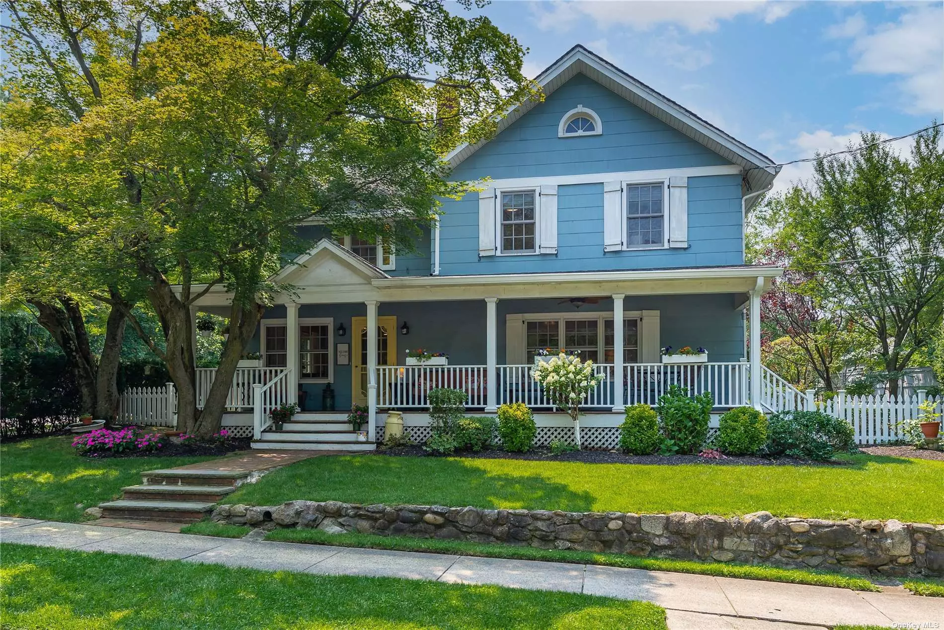 Location Location: Welcome Home to this Beautifully Renovated Front Porch Colonial: Offers Foyer/mudroom FLR w Fireplace built in Book Cases and Moldings, Gorgeous Dining Rm w Walls of Glass, &rsquo; Chefs Kitchen w Cherry Cabinets Granite Counters, Office Plus Family Room. Primary Bedroom w Dressing Room plus 3 Bedrooms, 1.5 Baths Basement, Gas Heat, Gas Cooking, Sprinklers Manicured Oversized Property Fabulous Location for Commuters. Close to LIRR 36 Minute direct line to Manhattan Enjoy all Port Washington has to Offer Including Boating, Golfing, Theater, Walking Trails, Fabulous Restaurants and Village Shops