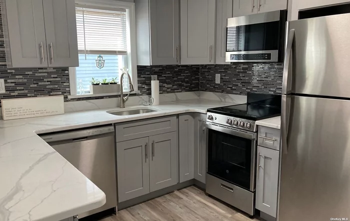 Beautiful newly renovated from top to bottom 2 bedroom apartment with new kitchen and bathrooms in the heart of Roslyn Village. Plenty of parking, A/C wall units. All new appliances including washer and dryer. Rent does not include utilities. Near to Shopping, Restaurants, Gerry Park (Roslyn Duck Pond), Bryant Library. Move Right In!