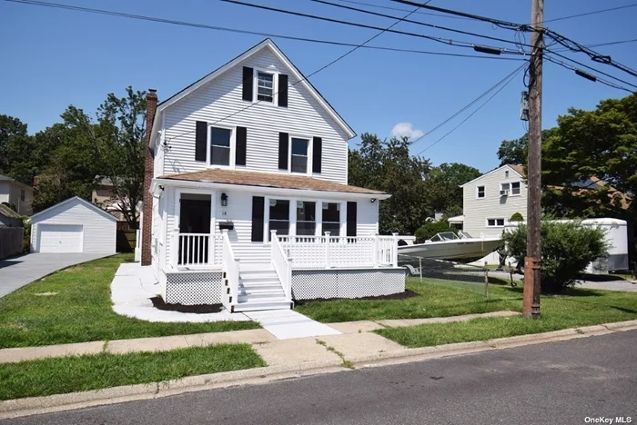 This Renovated 4 Bedroom, 2 Bath Colonial In Prime Area Is Full of Charm. Features New 5 Car Driveway, Very Large Custom Kitchen W/ Island, S.S Appl., All New Flooring Through Out, 2 New Custom Baths, Great Block, Ends In Cul-De-Sac, Close To School & Shopping.