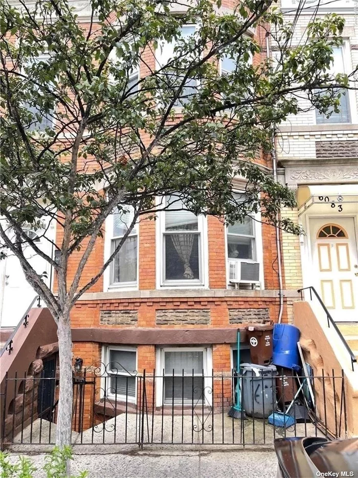 Excellent w Family and /or Investment home in Ridgewood. Great Location.Close to M train at Fresh pond Rdstation. Close to main bus routes, conveniences and amenities. This home features 2 apartments and a finished basement. The second floor is a 3 bedroom apt w/ large eat in kitchen and full bathroom. The first floor has a nice 2 bedroom apt w/ a large eat in kitchen and full bathroom. The basement is finished.