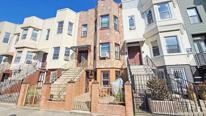 This marvelous 2 Family home is in the residential section of Bushwick featuring one of the best set ups for an owner with front and rear outdoor spaces, formal living and dining areas, large kitchen, ample 3 bedrooms and a second living space along with a lower level recreation area. Located near local shops and transportation the large top floor unit makes for an extremely appealing offer to prospective tenants in the market. The home has been wonderfully maintained and is ready to say...welcome home!