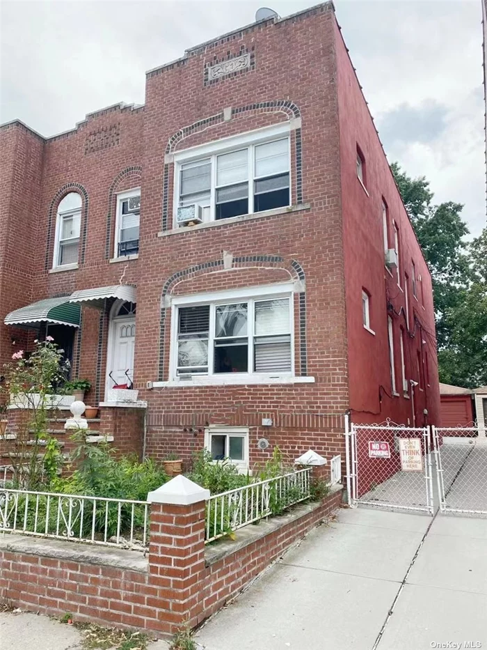 E. Elmhurst large rent generating 2-family house (20&rsquo;x55&rsquo;) on 24.42x110 lot. Features a 1, 100 sf finished basement with high ceiling,  full bath and separate outside entrance. 1st floor with living room, formal dining room, kitchen, 3 big bedrooms and a full bath. 2nd floor with living room, dining area, kitchen, 4 bedrooms and 2 bathrooms. Backlot with a detached 2-car garage. Located near Astoria Blvd, Q-19/72/49/66/23 bus stops for #7 train minutes to Flushing.