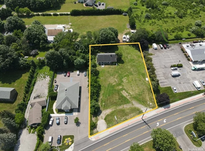 Excellent Redevelopment Opportunity In The Heart Of The North Fork&rsquo;s Wine Country. 0.85 Acres Zoned B (General Business) Allows For Multiple Uses Including But Not Limited To Retail, Office, Mixed Use Etc. Possible Service Station/C Store Location With Proper Permits And Approvals. 164 Feet Of Frontage Makes This Highly Visible Property Ideal For Any Business. Existing Building Can Also Be Remodeled. Current Building Is 3, 251 SF With 1, 847 SF On The First Floor And 1847 On Second Floor. Interior Is Blank Slate Waiting To Be Refinished And The 2nd Story Is Approved For Use As Apartment. Updated Propane Heating System. The Existing Building Is An Empty Shell And Ready For Remodeling. Located In Close Proximity To Sunrise Highway And Other Thoroughfares. Taxes: $4, 866