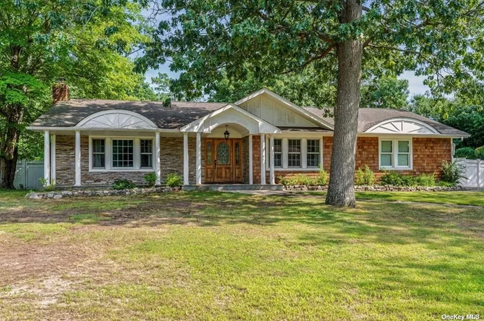 Wide Line Split Ranch in a Private and Quiet Residential Area. This Home Backs Up to Heckscher State Park. Home Sits on Almost 1 Acre of Beautiful Grounds and Includes a 40x23 Vinyl In Ground Pool.