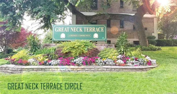 BIGGEST UNIT IN GREAT NECK TERRACE AND IT COMES WITH GARAGE!! LOCATE AT THE MOST DESIRABLE INNER CIRCLE LOCATION; COMMUNITY OLYMPIC SIZE POOL RIGHT IN FRONT OF THE BUILDING; 5 MIN WALK TO LIRR; 29 MINUTES TRAIN RIDE TO PENN STATION; 12 MIN TRAIN RIDE TO FLUSHING MAIN STREET; 5 MIN WALK TO GN LIBRARY LAKEVILLE BRANCH, GROCERY, GYM, LIBRARY, RESTAURANT ETC. ENJOY THE CITY LIFE WHILE LIVING IN A GARDEN-LIKE SUBURB! OPTIONAL SCHOOL ZONE, GREAT NECK SOUTH OR NORTH SCHOOL DISTRICT. SCHOOL BUS PICK UP/DROP OFF INSIDE OF COMMUNITY; COMMUNITY OFFERS 24 HOURS SECURITY PATROL, SUMMER IN GROUND OLYMPIC SIZE SWIMMING POOL, KIDDIE POOL, DOG RUN, BASKETBALL COURT, PLAY GROUND, ONSITE SUPER/MANAGEMENT CREW.