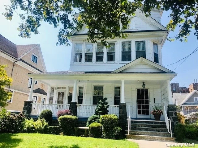 Magnificent One Family Victorian home. 4 levels of living space, features inc. Foyer, Hardwood Floors, Stainglass windows, Pocket doors, cross beam ceilings, gas fireplace, 2 enclosed porches, 1 open porch. Quiet tree lined street on a beautiful block. 45 Mins to NYC, 20 Min to Rockaway Beach.