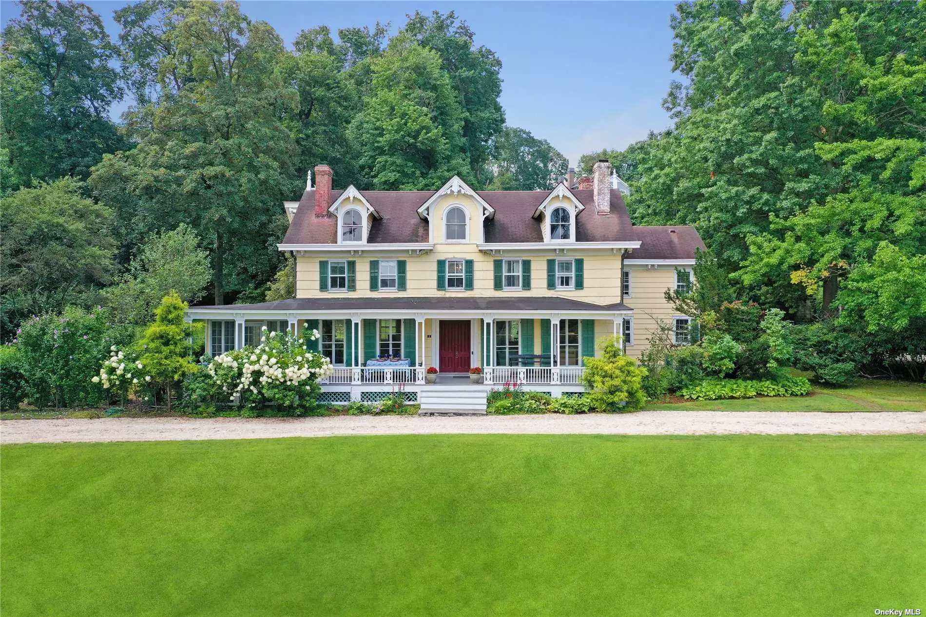 A Rare Opportunity To Own A Piece of Oyster Bay&rsquo;s Founding Era, A House With A History In OBC With easy access to the Village. Originally Built As A Farmhouse, The Gingerbread Details And Welcoming Front Porch Were Added In The Victorian Era. The Living Room Is Spacious & Bright With Original Floors And Fireplace. French Doors Lead To The Porch and A Windowed Sunroom. Elegant Dining Room With Bow Window And Window Seat. Cozy Family Room/Library Is Warmly Appointed With A Fireplace and a Wall of Built In Book Shelves. The Second Floor Boasts 5 Bedrooms & 3 Baths. Nearly 2.5 Serene Acres Of Property, Prominently Located, Includes a Brick Terrace, Border Gardens And A Peek- Through-The-Treetops View of Glorious Oyster Bay. There is a grand old barn as well.