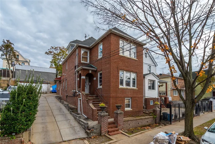 House has 3 violations from the building department that are paid. Garage has a work w/o permit violation. SOLD as is! First floor building size is 20 x 60, second floor 20 x 45.