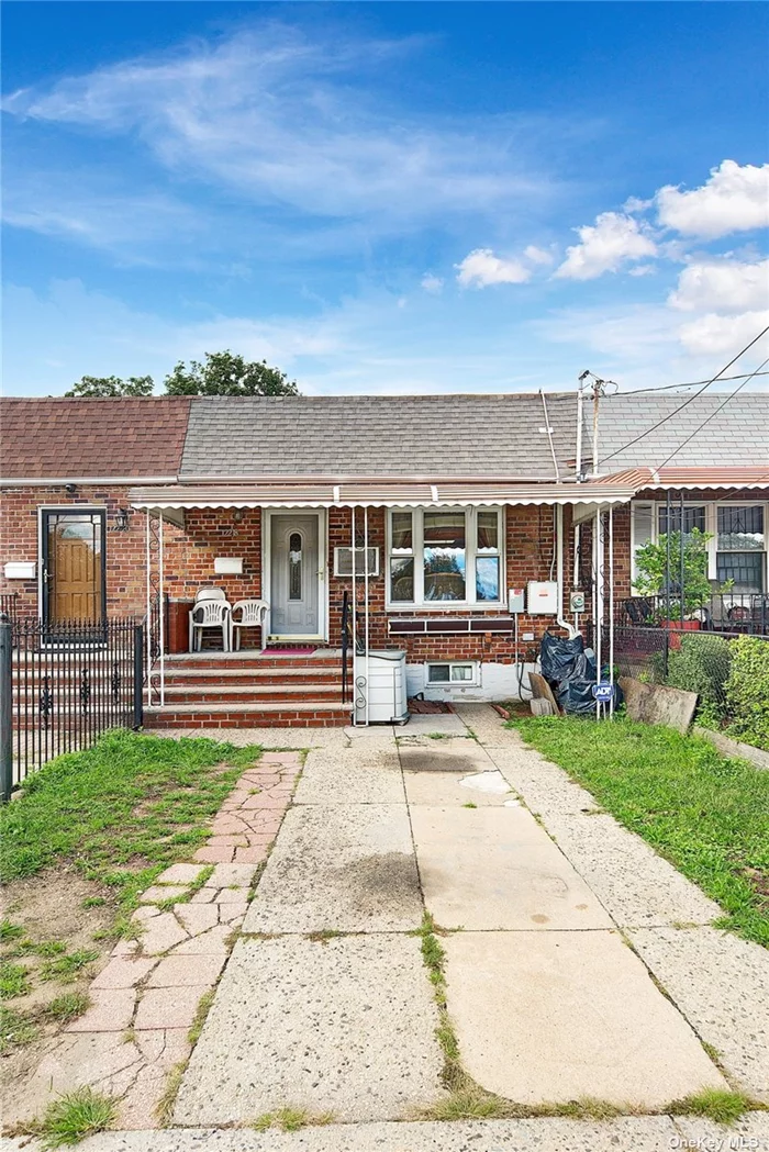 Newly Renovated Over Sized Brick House located in a prime Springfield Gardens, it offers massive Bedroom size, private driveway and sacred back yard garden.This beautiful 1 Dwelling features a magnificent open concept Living room/Kitchen that flow to a 2 bedrooms and a full bath with lots of natural light and skylight.1st Floor will take you to 2 Bedrooms 1 Bath with lots of space..