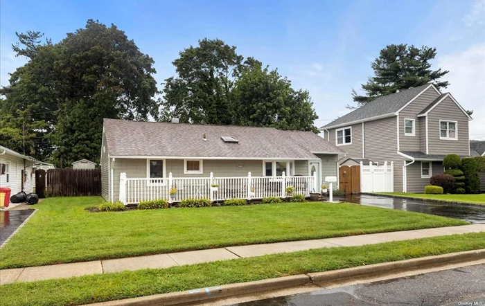 Easy living in this lovely ranch with many new features. Two year old: roof, CAC, and windows. Great outdoor space for entertaining: above ground pool with deck; large covered patio, and more seating under beautiful pergola. Two large sheds. Partially covered front porch. Three bedrooms, (one has laundry but washer/dryer can be returned to large mudroom for more space in bedroom). Bar and electric fireplace in living room. Newer appliances and pantry in kitchen. Whole house generator. Full attic, fully fenced back yard. Owner leaving all outdoor furniture and gas grill. Star reduction $1633.