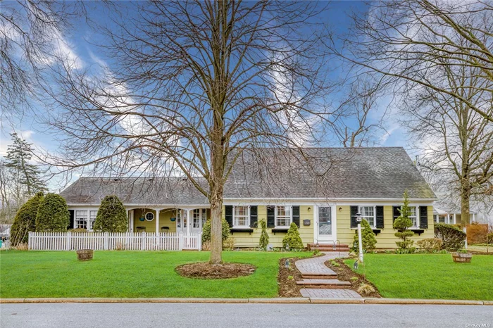 HUGE Expanded Custom Built Cape Nestled On An Over Sized Lot an 1/4 Acre . Over 2000 Soft Sqft Filled With Character And Charm. 4 Very Large Bedrooms, 2 Full Bath, Double Closets, Formal Dining Room, Cozy Front Porch, Wood Burning Fired Plate. No Furnitures Included.