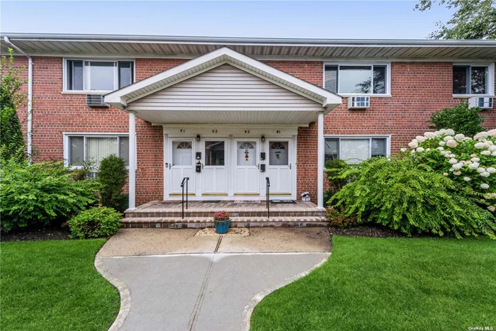 This beautifully updated two bedroom unit in Country Gardens complex is close to all transportation and stores. Private entrance from the manicured common area leads up the stairs to find new floors throughout and a bright and open living room with plenty of light. The eat in kitchen with granite countertops has sliders leading out to the balcony overlooking a garden. Down the hallway, find a renovated bath with new tile throughout and new vanity. The primary bedroom contains a custom walk in closet and second bedroom is perfect for a guest room or office. Complete with in-unit laundry, not to be missed!