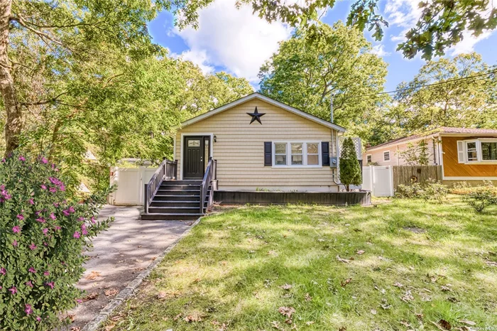 Welcome Home to This Fabulous 3/4 Bedroom, 3 Full Bath Ranch in Longwood SD! This Home Has Been Beautifully Renovated with an Open Floor Plan & Cathedral Ceilings! Brand New State of the Art Kitchen with Quartz Counters, Two Tone Cabinetry, Glass Backsplash, & Stainless Steel Appliances, Formal Dining Room with Custom Stone Stacked Wall, Master BR with Master Bath & Private Sliders to Yard, 3 New Marble & Granite Baths, Luxury Vinyl Plank Flooring Throughout, Custom Paint & Moldings, 2 Skylights, Hi Hats, Raised Panel Doors, Full Finished Basement with Side Entrance with Large Family Room, Full Bath, & 4th Bedroom or Office, New Roof, Updated Windows & Siding, Beautiful & Fully Fenced Yard with Oversized IGP with New Liner, Brick Paver Patio, Expanded Driveway, & More! All Overlooking Southaven County Park with Much to Do! A Must See! Won&rsquo;t Last!