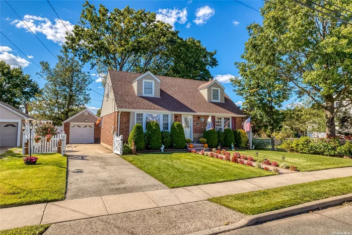 You Will Fall in Love With This Beautifully Updated Immaculate Cape Located in the Desirable Area of Elmont on the Elmont- Franklin Sq. Border. This Home Offers a Fabulous 4 Bedroom Layout with Gleaming Hardwood Floors, Newer Roof, Newer Siding, Updated Kitchen with Stainless Steel Appliances & Granite Countertop, Updated Bathroom w/Granite Countertop, New Hot Water Heater and Huge Bonus Room. Private Driveway Leading to Detached Garage and Park Like Back Yard...Entertainers Delight!