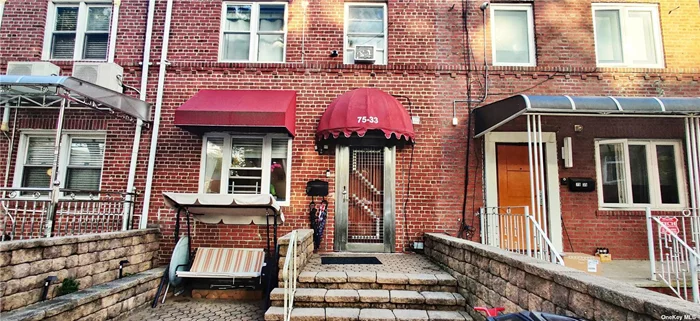 Conveniently located in desirable neighborhood of Fresh Meadows, this spacious home offers many features. 1Fl has an open layout kitchen, spacious Lr/Dr Combo, a sunroom/office & 1/2 bath. 2nd Fl has 3 bedrooms and a full bath. This home includes a sunroom that can be used for an office or fourth bedroom. Backyard has enough space for 2 cars. In addition it has a full finished basement w separate entrance. Ductless Split A/C units, hardwood floor, large backyard. It&rsquo;s located near Q65, Q46, Q25, Q34 bus.  Just a few blocks from St John&rsquo;s University. Pack your bags and move right in!!