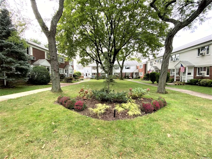 2 Bedroom 1 Bath Upper unit in Courtyard in Bay Terrace Gardens. Hardwood floors throughout apartment. Base maintenance is $596.87. Total Maintenance Of $648.87 Includes 2 Air Conditioners, Dishwasher, Gas & Electric. Purchaser will get 1 assigned parking space for additional $21.50/month. Close To Bay Terrace Shopping Center, Library, Elementary / Middle School, Express Bus, Local Bus. Fort Totten, Little Bay Park, Clearview Golf Course. Washer and Dryers are allowed in apartment. There are also laundry rooms on the premises.