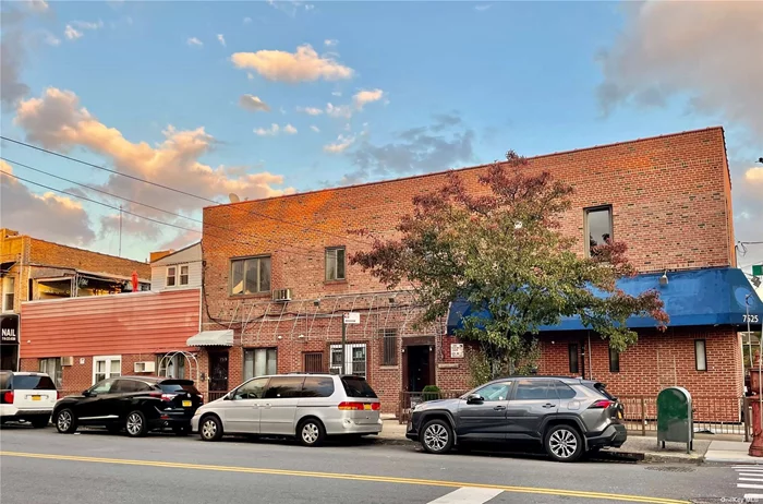 Corner mixed-use building with 2, 500 sq ft. lot on the cusp of Bensonhurst and Dyker Heights. Store or office space on the first floor is currently vacant. Three of four residential units have 2 BR + 1 BA and fourth unit has 3 BR + 1 BA. Property is close to transportation (B4/B64 buses and D train), schools, and commercial areas. Great for investors or self-use.