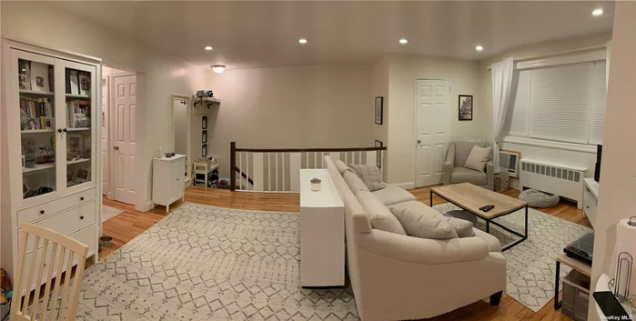 Stunning 2 bed 1 bath fully renovated in 2015 unit located on the second floor. Centrally located by public transit, highways, and shopping. Amazing school district blocks from PS 188. Beautiful hardwood floors and new windows. Owner willing to sell fully furnished for interested buyer. Parking is free on the premises. Garage $100 a month but dependent on wait list.