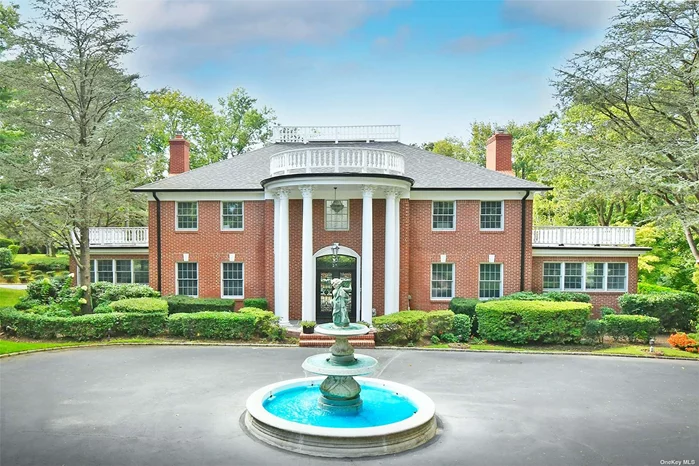 This is the home you&rsquo;ve been waiting for! A Fabulous Fountained Courtyard leads to Double Entry Doors of this Top To Bottom Newly Transformed Classic Brick Colonial. WOW will be your 1st reaction as you step into the Oversized Reception Foyer with Gleaming White Floors & Circular Stairway. Expansive Formal Entertainment Rooms are finished with High Gloss Dark Oak floors, Raised Panel Walls, & Library with Gorgeous Built-Ins & Fireplace.For the Fussiest Chef, a Top Shelf Dream Kitchen Finished with Gorgeous White Quartz Counter Tops or just relax in Spacious Den w Brick Wall Fireplace. Elegant Primary Suite is your private oasis with Spa Bath & Balcony + 3 Additional Bedrooms all with customized wardrobe. Quality & details continue to the Lower Level MediaRm, Gym, Salon/Barber Shoppe, WI Closet, F Bth.Decorative Epoxy Garage Floor is a Work of Art! Extraordinary Outdoor Entertainment Area Offers Tiered Patio&rsquo;s surrounding Gigantic Pool, Outdoor Fireplace, Cabana w 2 Bths set on 2 acres.