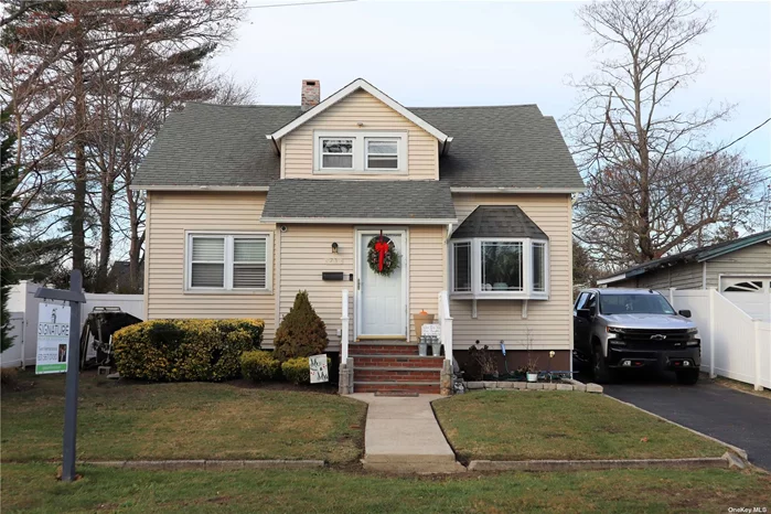 Fully Updated Cape close to LIRR Islip station featuring 2 Bedrooms, 1 Bath. Updated Kitchen with Granite and S/S Appliances, Formal Dining Room. 2 possibly 3 bedrooms upstairs. New NTI High Efficiency Condensing Boiler/Water Heater. Deep yard