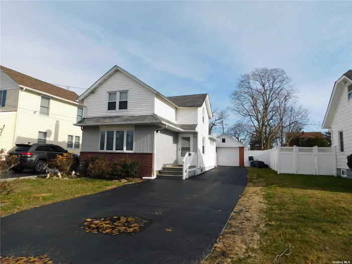 Nicely Updated 3 Bedroom 2 Story Home Freshly Painted in The Village of Patchogue... New Vinyl Floors & Carpet. New Kitchen Appliances. Newer Gas Burner, Detached 1 Car Garage.