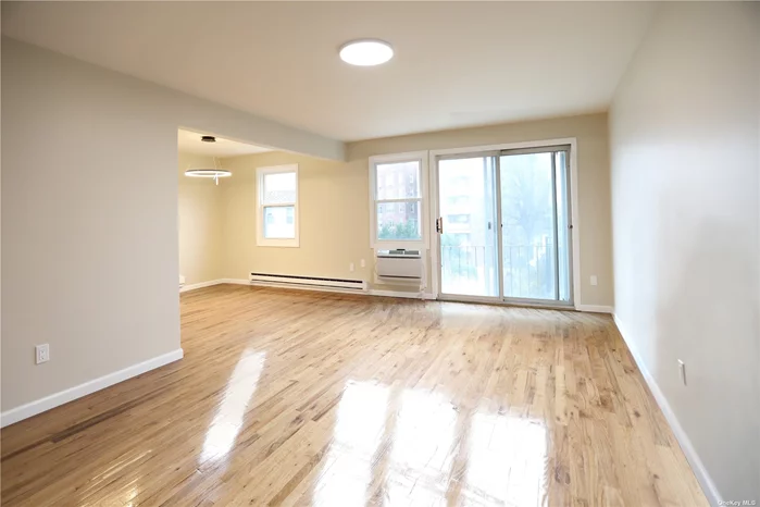 Bright & Sunny Fully Renovated Top to Bottom 3Bd 2Ba with Balcony, Hardwood Floors, New Appliances, New Washer & Dryer in the Unit, with One Parking Spot. Located near Bell Blvd & 23rd Ave, Most Bus Lines, and Bay Terrace Mall.