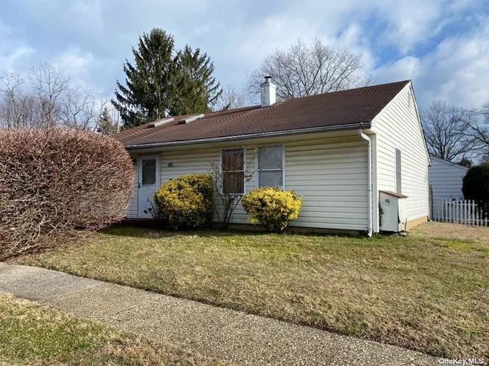 Fabulous Opportunity to Make this 3 Bedroom Ranch your Own! Large Living Room, Eat in Kitchen, Mud Room w/Washer/Dryer, 3 Bedrooms, Full Bath. Pull Down Stairs to Attic. Flat Yard with Curb Cut for Driveway.