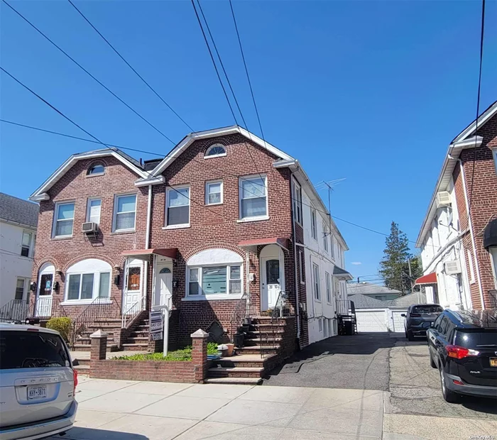 Wonderful east-facing 5-family (all separate entrances!) brick home, located in Bayside, near Northern Blvd and public transportation (LIRR, Q76, Q12 and Q13). 6 bedrooms, 5 bathrooms, a 2-car detached garage with long driveway, basement with separate entrance, new roof over the house and garage, and a new hot water tank. AMAZING INVESTMENT OPPORTUNITY!